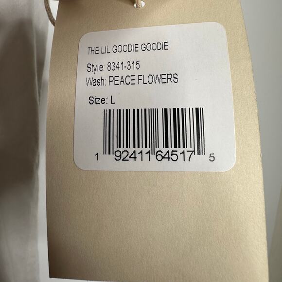 NWT Mother The Lil Goodie Goodie Peace Flowers T-Shirt Women’s Size Large - Picture 5 of 7